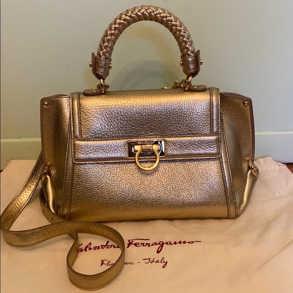Gold Salvatore Ferragamo Bag - Picture 1 of 4